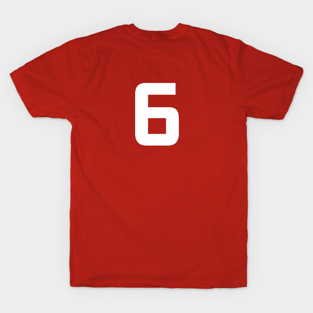 Number Six - 6 - Any Color - Team Sports Numbered Uniform Jersey - Birthday Gift by Modern Evolution